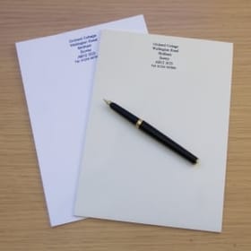 A5 Notepaper, Cream x 50 sheets image