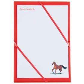 Named Notepaper - Horse (Red) image