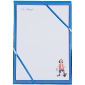 Named Notepaper - Pirate (Blue) image