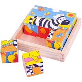 Wooden Safari Cube Puzzle image