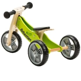 2 in 1 Bike - Green (Tricycle / Balance Bike) image 1
