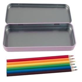 Named Pencil Tin - Pink Geo image 2