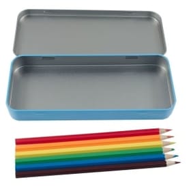 Named Pencil Tin - Blue Bubbles image 2