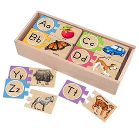Wooden Alphabet Puzzles image 1