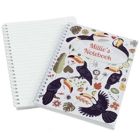 Toucans Personalised Notebook image 2