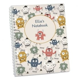 Little Monsters Personalised Notebook image 1