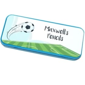 Personalised Pencil Tin - Football image 1