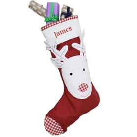 3D Reindeer Personalised Stocking image