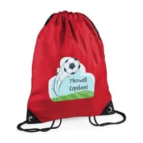 Football Personalised Swim Bag image 1