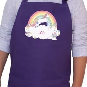 Rainbow Unicorn Personalised Apron - Age 3-6 image 2