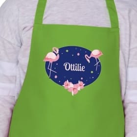 Flamingos Personalised Apron - Age 7-10 image 2
