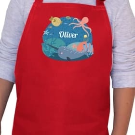 Ocean Life Personalised Apron - Age 3-6 image 2