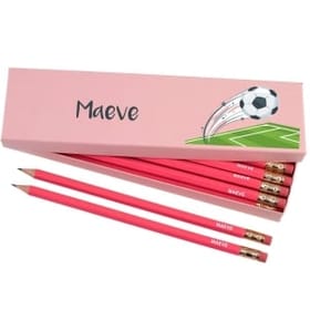 Box of 12 Named HB Pencils - Football image 2