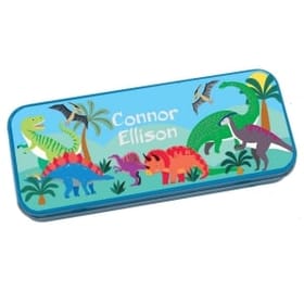 Personalised Pencil Tin - Dinosaurs image 1