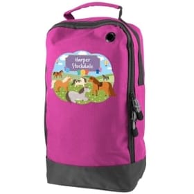 Ponies Personalised Shoe & Boot Bag image 1