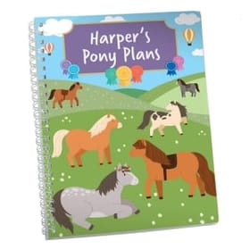 Ponies Personalised Notebook image 1