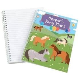 Ponies Personalised Notebook image 2