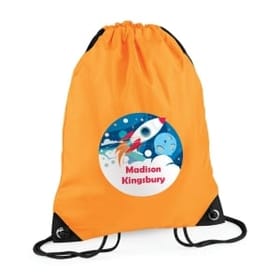 Space Adventure Personalised Swim Bag image 1