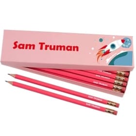 Box of 12 Named HB Pencils - Space Adventure image 2