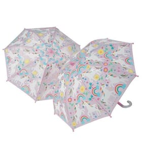 Rainbow Unicorn Colour Changing Umbrella image 1