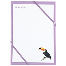 Named Notepaper - Toucans image