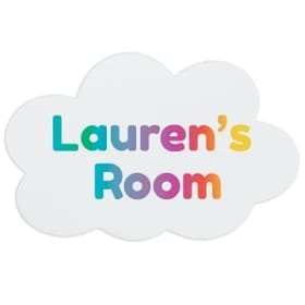 Personalised Cloud Name Plaque image 1