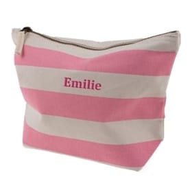 Personalised Striped Accessory Bag image 2
