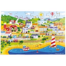 Transport Town Floor Puzzle image 1