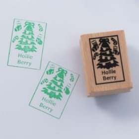 Named Rubber Stamp - Christmas Tree image