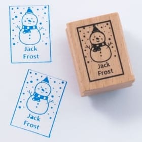 Named Rubber Stamp - Snowman image
