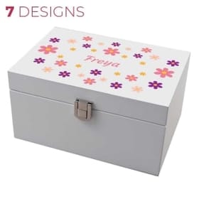 Personalised Wooden Jewellery Box image 1