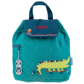 Personalised Alligator Quilted Backpack image