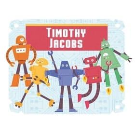 Robots Personalised Apron - Age 7-10 image 2