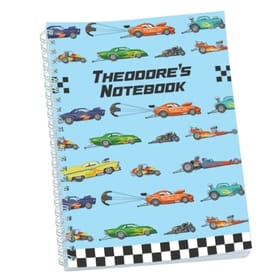 Crazy Cars Personalised Notebook image 1