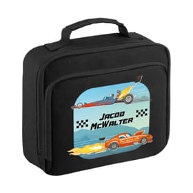 Crazy Cars Personalised Lunch Bag image 1