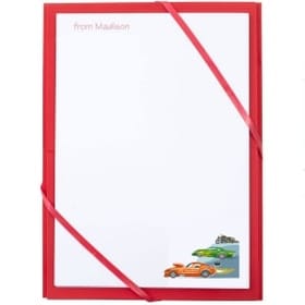 Named Notepaper - Crazy Cars image