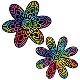 Scratch Art Flowers image 1
