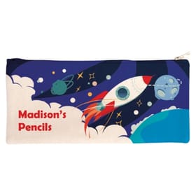 Personalised Canvas Pencil Case - Space Adventure image 1
