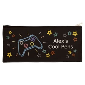 Personalised Canvas Pencil Case - Gaming image 1