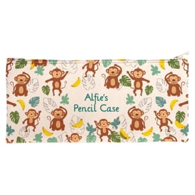 Personalised Canvas Pencil Case - Cheeky Monkey image 1