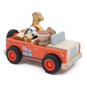 Safari Jeep and Animals image 1