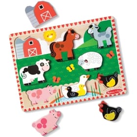Chunky Wooden Farm Animal Puzzle image 2