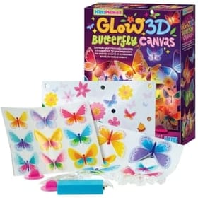 Glow 3D Butterfly Canvas image 1