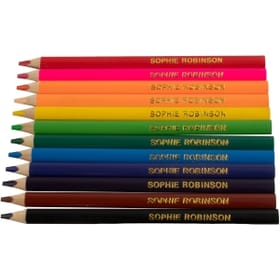 12 Named Chunky Triangular Colouring Pencils image 2