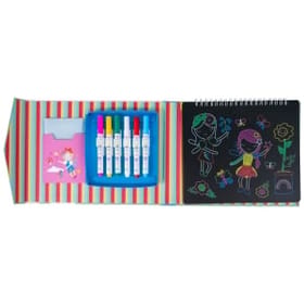 Chalkboard Sketchbook - Rainbow Fairy Open