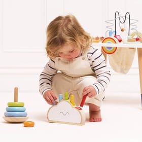 Child with Cloud Pop Up Toy