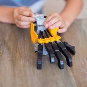 Motorised Robot Hand in Action