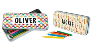 Elephant pattern pencil tin