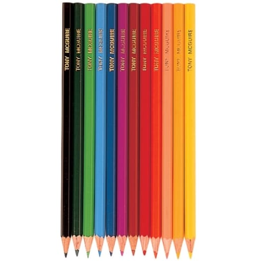 12 Personalised Colouring Pencils