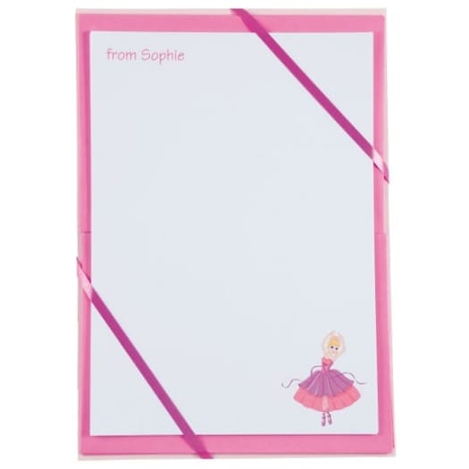 Named Notepaper - Princess Ballerina